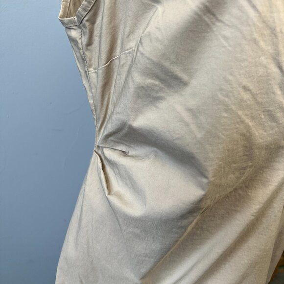 Unique Lauren Vidal Sofia Sleeveless Dress Jackie O Collar Size L Made in Italy - Picture 3 of 10